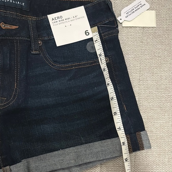 Aeropostale Women's Indigo Jean Shorts - Picture 5 of 9